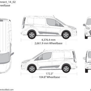 download vehicle wrap templates ford transit connect